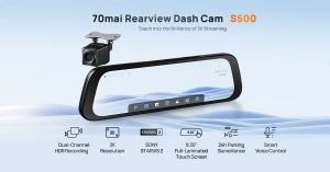 70mai Rearview DashCam S500 3K DUAL HDR