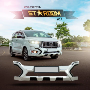 M-Tek ABS Stardom Front Addon Kit (Super White) for Toyota Innova Crysta (2023 Onwards)